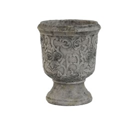 MACETERO CEMENTO COPA  22X22X29 DESGASTADO GRIS