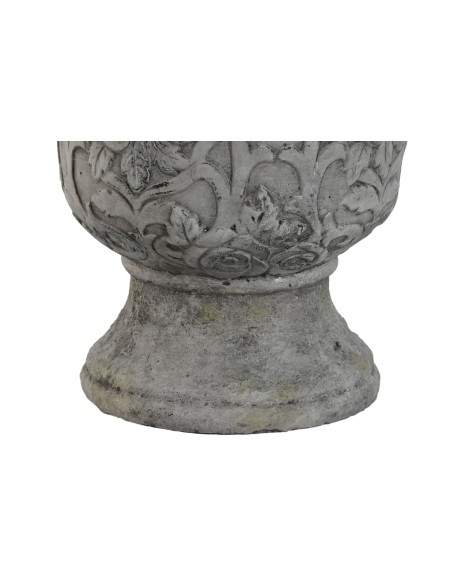 MACETERO CEMENTO COPA  22X22X29 DESGASTADO GRIS