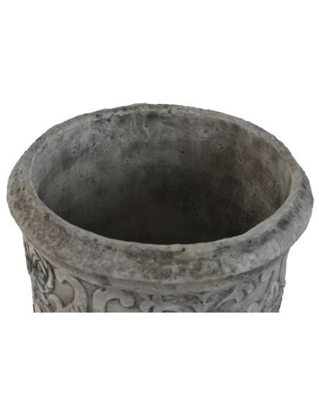 MACETERO CEMENTO COPA  22X22X29 DESGASTADO GRIS