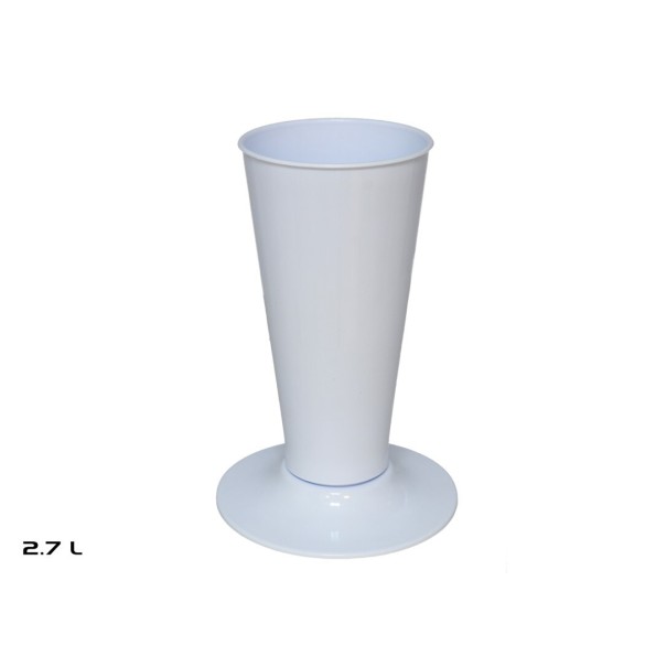 MACETERO  CONICAL 2,7L BLANCO