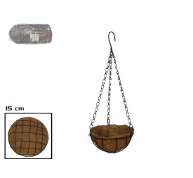 MACETERO COCO COLGANTE BRASIL 15CM