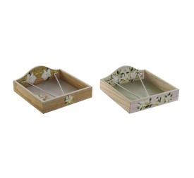 SERVILLETERO MDF METAL 18X18X6,5 MAGNOLIO 2 SURT.