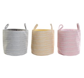 CESTA ROPA POLIESTER 35X35X38 3 SURT.