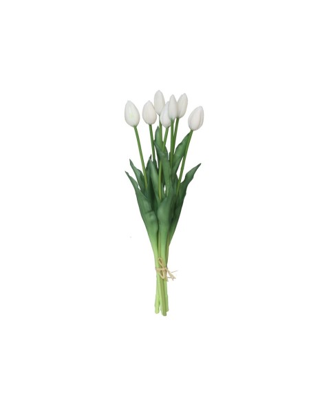 ATADO TULIPAN R/T X7 -45CM (BLANCO)