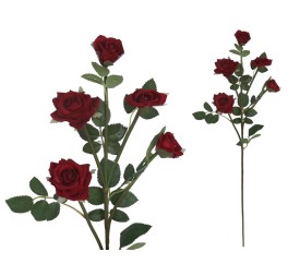 VARA ROSA TERCIOPELO X5 -72CM