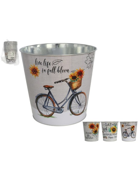 MACETERO GIRASOLES 16X17,5CM 3STD