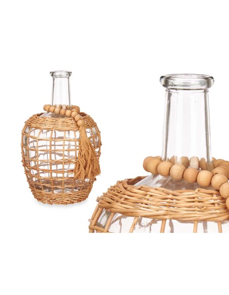 BOTELLA CRISTAL 30CM MIMBRE