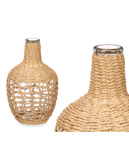 BOTELLA CRISTAL 30CM ESPARTO