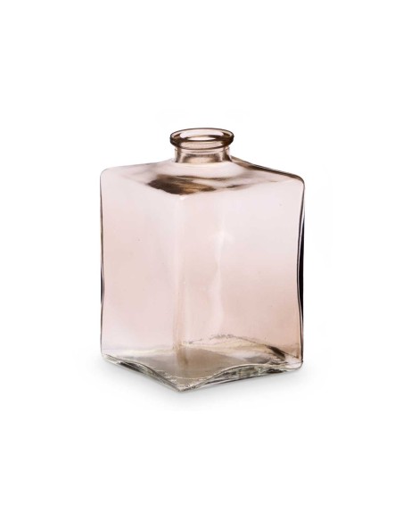 FRASCO CRISTAL CUADRADO GRIS