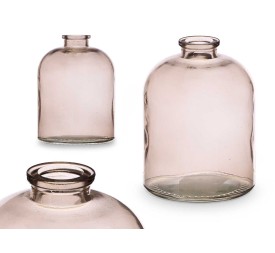 FRASCO CRISTAL REDONDO GRIS