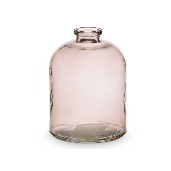 FRASCO CRISTAL REDONDO GRIS