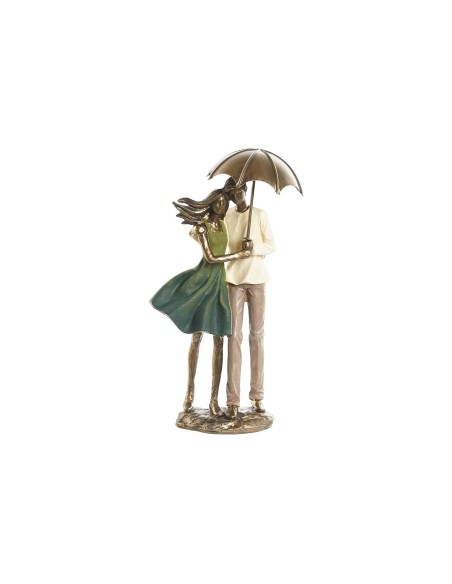 FIGURA RESINA 12,5X8X25,5 PAREJA VERDE