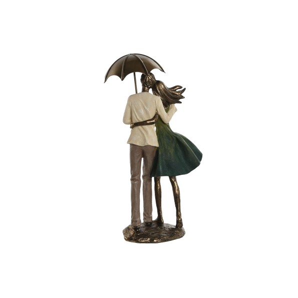 FIGURA RESINA 12,5X8X25,5 PAREJA VERDE