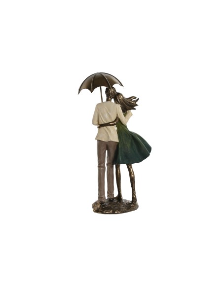 FIGURA RESINA 12,5X8X25,5 PAREJA VERDE