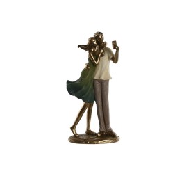FIGURA RESINA 12X8,5X25,5 PAREJA SELFIE VERDE