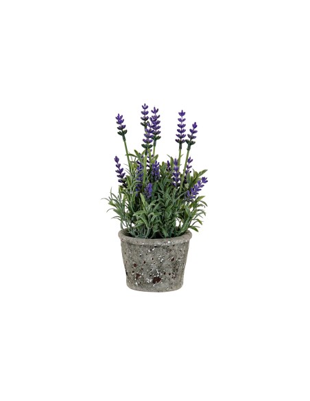 FLOR PE HIERRO 10X10X22 LAVANDA LILA