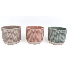 MACETERO GRES 12X12X10,5 3 SURT.