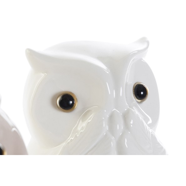 FIGURA PORCELANA 8,6X7,6X11,8 BUHO 3 SURT.