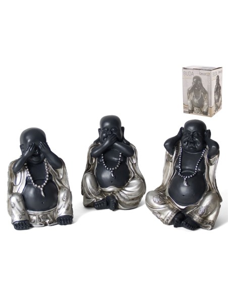 BUDA NEGRO 15X12X22CM SURTIDO RESINA