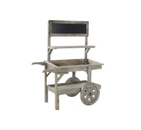 CARRO ABETO PIZARRA 87X41X109 RUEDAS MARRON CLARO