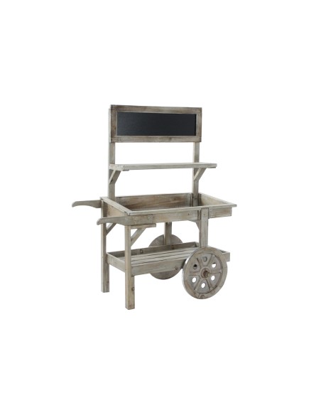 CARRO ABETO PIZARRA 87X41X109 RUEDAS MARRON CLARO