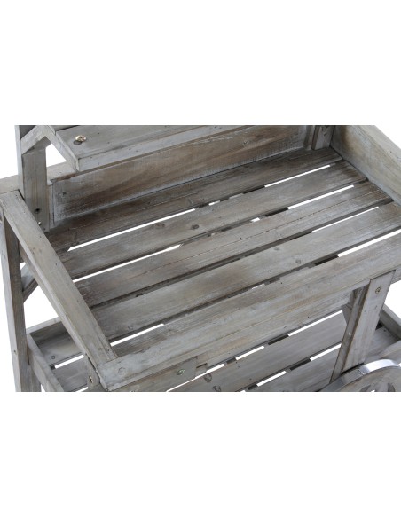 CARRO ABETO PIZARRA 87X41X109 RUEDAS MARRON CLARO