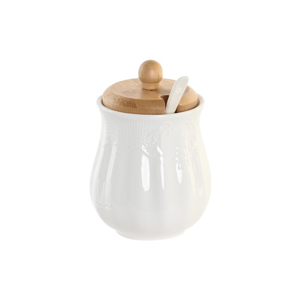 SALSERA SET 4 PORCELANA BAMBU 29,5X9X13 BLANCO