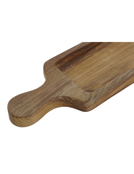 TABLA TECA 41X10X2 DECORATIVA NATURAL MARRON