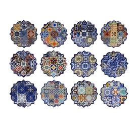 POSAVASOS DOLOMITE 10,8X10,8X0,7 AZULEJOS 12 SURT.