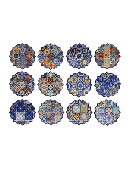 POSAVASOS DOLOMITE 10,8X10,8X0,7 AZULEJOS 12 SURT.