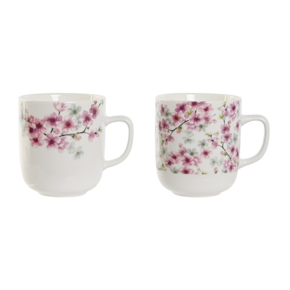 MUG PORCELANA 12X8,5X10 380ML, ALMENDRO 2 SURT.