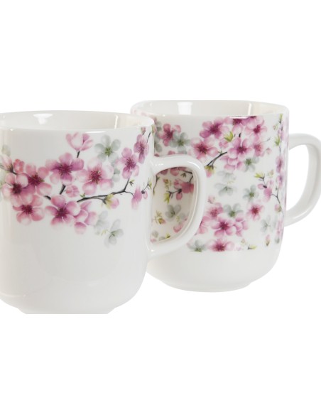 MUG PORCELANA 12X8,5X10 380ML, ALMENDRO 2 SURT.