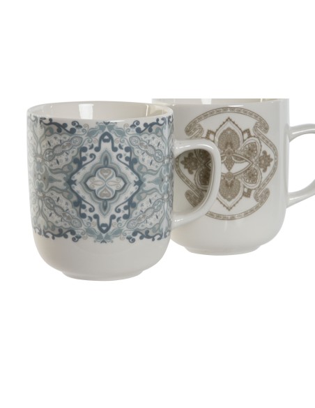 MUG PORCELANA 12X8,5X10 380ML, DELHI 2 SURT.