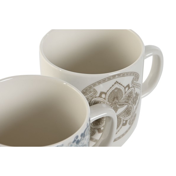 MUG PORCELANA 12X8,5X10 380ML, DELHI 2 SURT.