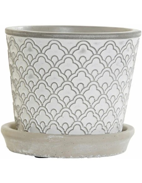 MACETERO CEMENTO 12,6X12,6X11 PLATO GRIS