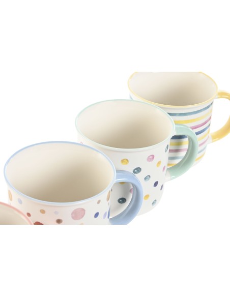 MUG PORCELANA NEW BONE 12,5X9,5X9 360ML, 4 SURT.