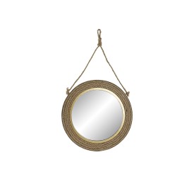 ESPEJO METAL CRISTAL 46X2X46 DORADO