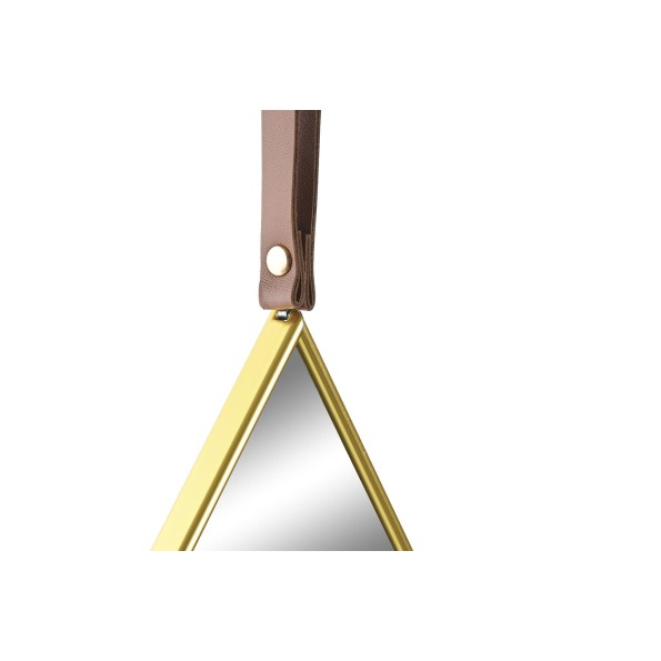 ESPEJO HIERRO 27X1X46 PARED DORADO GOTA