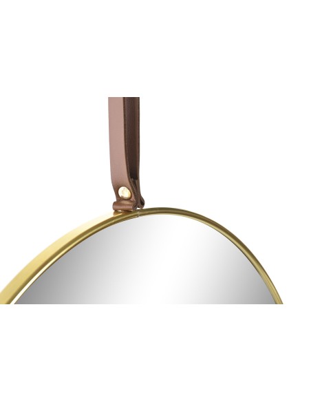 ESPEJO METAL 40X1X40 DORADO REDONDO