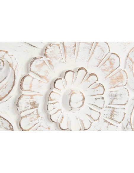 BANDEJA MANGO 50X25X6 MANDALA DESGASTADO BLANCO