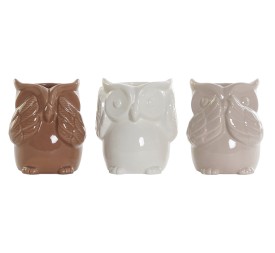 JARRON PORCELANA 9X8,5X12,2 BUHO 3 SURT.