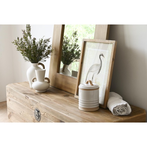 JARRON CERAMICA 16,5X15X22 BLANCO