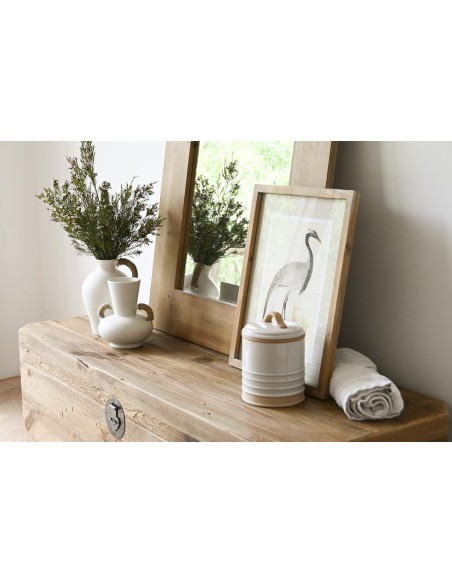 JARRON CERAMICA 16,5X15X22 BLANCO