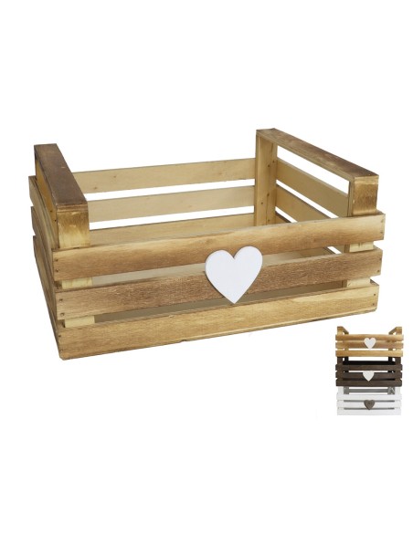 CAJAS CORAZON 29X24X13 - MADERA