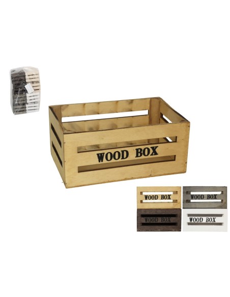CAJA MADERA BUMP 4COL SURT 20X13X9 CM