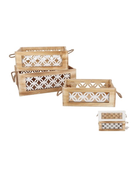 SET 3 CAJAS MADERA ADNOS COLOR SURT