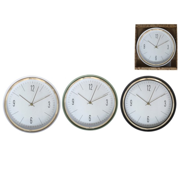 RELOJ DE PARED KENTUCKY 33CM 3 SURT.