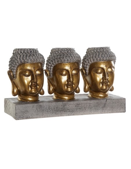 FIGURA RESINA 26X9,5X15 BUDAS ENVEJECIDO DORADO