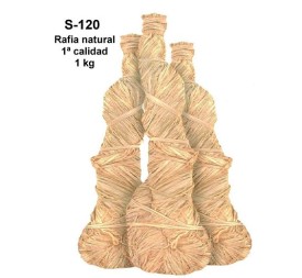 RAFIA NATURAL PAQ. APROX 1 KG