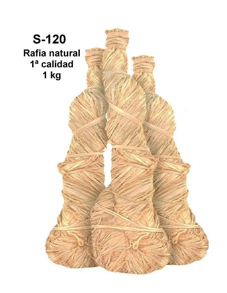 RAFIA NATURAL PAQ. APROX 1 KG